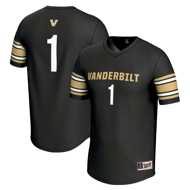 #1 Vanderbilt Commodores GameDay Greats Lightweight Lacrosse Jersey - Black
