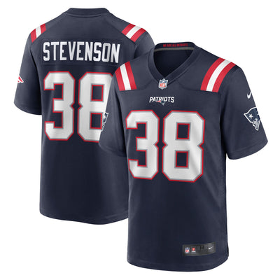 New England Patriots Rhamondre Stevenson Nike Navy Game Jersey