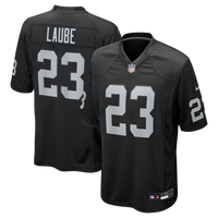 Las Vegas Raiders Dylan Laube Nike Black Team Game Jersey