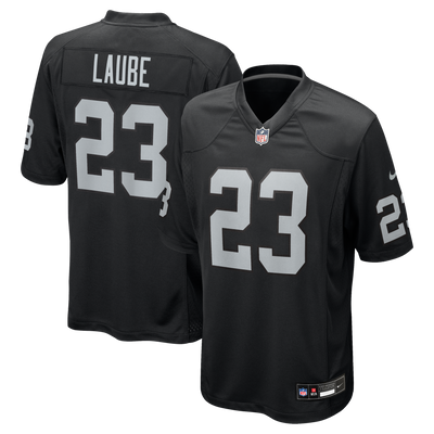 Las Vegas Raiders Dylan Laube Nike Black Team Game Jersey