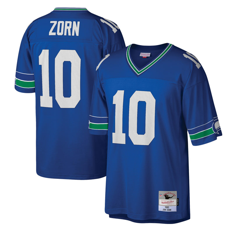 Seattle Seahawks Jim Zorn Mitchell & Ness Royal Legacy Replica Jersey