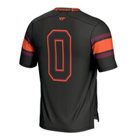 GameDay Greats #0 Black Virginia Tech Hokies Football Jersey