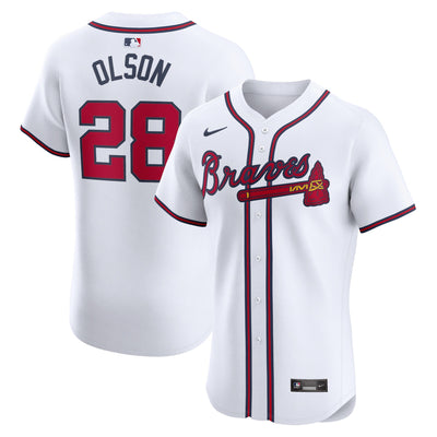 Atlanta Braves Matt Olson Nike White Home Elite Player Jersey
