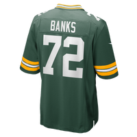 Green Bay Packers Brant Banks Nike Green Team Game Jersey