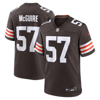 Cleveland Browns Isaiah McGuire Nike Brown Team Game Jersey