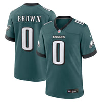 Philadelphia Eagles Marquise Brown Nike Midnight Green Team Game Jersey