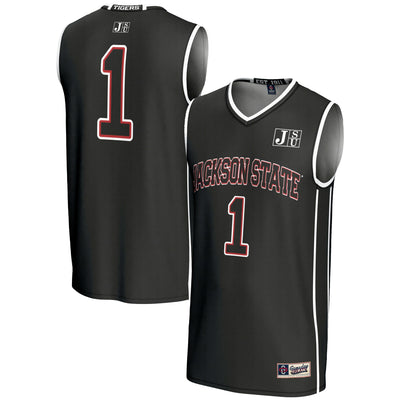 #1 Jackson State Tigers GameDay Greats Lightweight Basketball Jersey - Black