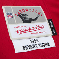 San Francisco 49ers Bryant Young Mitchell & Ness Scarlet Legacy Replica Jersey