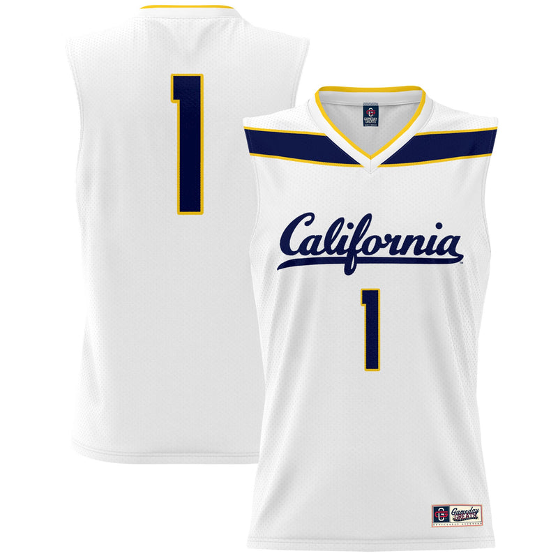 #1 Cal Bears GameDay Greats Lightweight Basketball Fashion Jersey - White