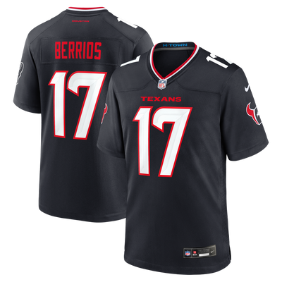 Houston Texans Braxton Berrios Nike Navy Team Game Jersey