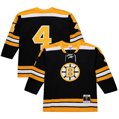 Boston Bruins Bobby Orr Black 1971-72 Power Play Jersey