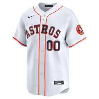 Houston Astros Nike White Home Limited Custom Jersey