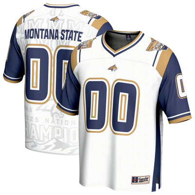 Montana State Bobcats GameDay Greats 2025 NCAA FCS Football National Champions Commemorative Fashion Jersey - White