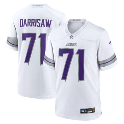 Minnesota Vikings Christian Darrisaw Nike White Alternate Game Jersey