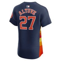 Houston Astros Jose Altuve Nike Navy Alternate Elite Player Jersey