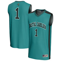 #1 Coastal Carolina Chanticleers GameDay Greats Lightweight Basketball Fashion Jersey - Teal