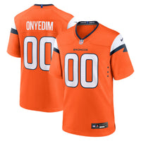 Denver Broncos Tyler Onyedim Nike Orange Game Jersey