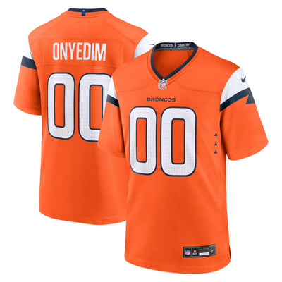 Denver Broncos Tyler Onyedim Nike Orange Game Jersey