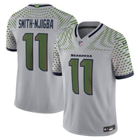 Seattle Seahawks Jaxon Smith-Njigba Nike Wolf Gray 2025 Rivalries Collection Stitched Limited Jersey