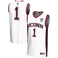 #1 UConn Huskies GameDay Greats Lightweight Basketball Jersey - White