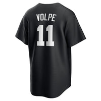 New York Yankees Anthony Volpe Nike Black Fashion Replica Player Jersey
