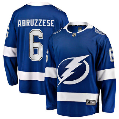 Tampa Bay Lightning Nick Abruzzese Fanatics Blue Home Breakaway Jersey