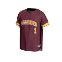 GameDay Greats #1 Maroon Minnesota Golden Gophers Lightweight Collegiate Baseball Fashion Jersey