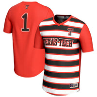 #1 Texas Tech Red Raiders GameDay Greats Lightweight Soccer Fashion Jersey - Red