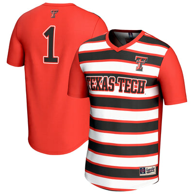 #1 Texas Tech Red Raiders GameDay Greats Lightweight Soccer Fashion Jersey - Red
