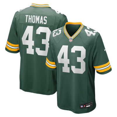 Green Bay Packers Kiondre Thomas Nike Green Game Player Jersey