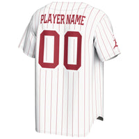 Arkansas Razorbacks GameDay Greats NIL Pick-A-Player Lightweight Baseball Jersey - White