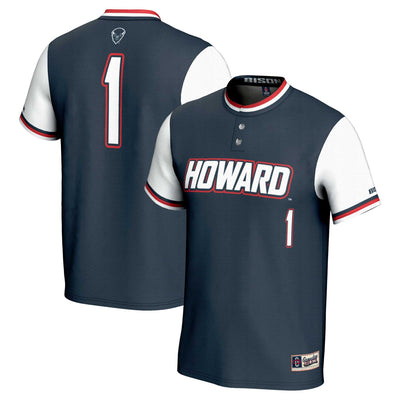 #1 Howard Bison GameDay Greats Lightweight Softball Jersey - Navy