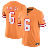 Tampa Bay Buccaneers Baker Mayfield Nike Creamsicle Alternate Vapor F.U.S.E. Stitched Limited Jersey