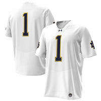 Notre Dame Fighting Irish Under Armour Premier Football Jersey - White