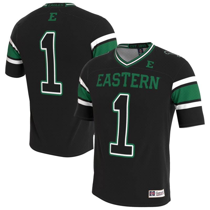 Eastern Michigan Eagles GameDay Greats Lightweight Collegiate Football Blackout Fashion Jersey