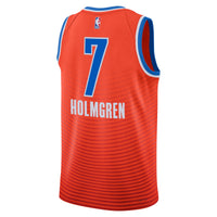 Oklahoma City Thunder Jordan Statement Edition Swingman Jersey - Orange - Chet Holmgren -