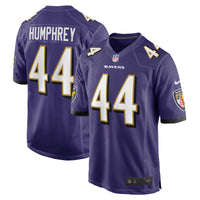 Baltimore Ravens Marlon Humphrey Nike Purple Game Team Jersey