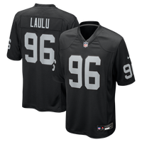 Las Vegas Raiders Jonah Laulu Nike Black Team Game Jersey