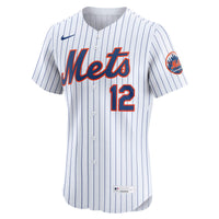 New York Mets Francisco Lindor Nike White Home Elite Player Jersey