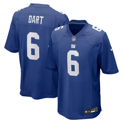 New York Giants Jaxson Dart Nike Royal Team Game Jersey
