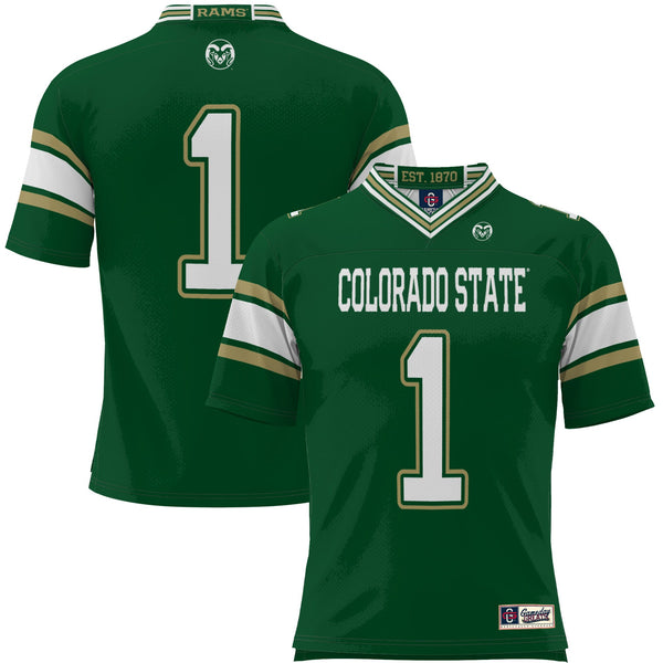 #1 Colorado State Rams GameDay Greats Endzone Football Jersey - Green