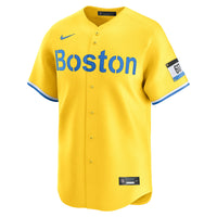Boston Red Sox Garrett Crochet Nike Gold Alternate Limited Jersey