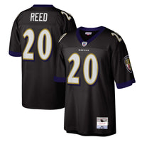 Baltimore Ravens Ed Reed Mitchell & Ness Black Legacy Replica Jersey