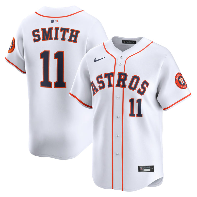 Houston Astros Cam Smith #11 Nike White Home Limited Player Jersey