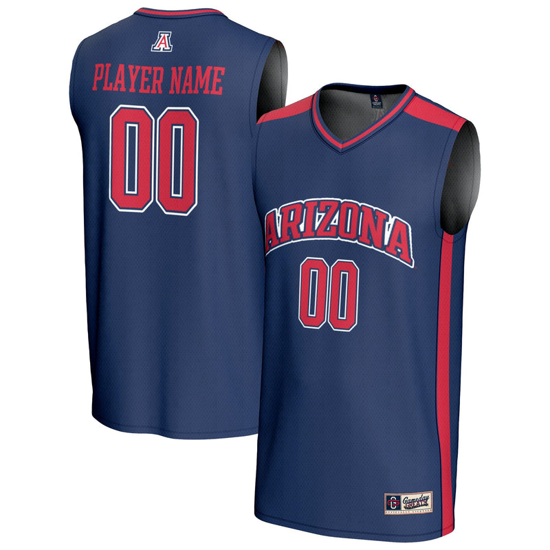 Arizona Wildcats GameDay Greats NIL Pick-A-Player Lightweight Basketball Fashion Jersey - Navy