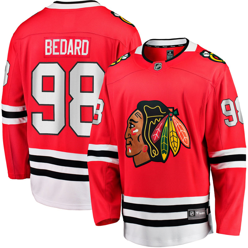 Chicago Blackhawks Connor Bedard Fanatics Red Home Breakaway Player Jersey
