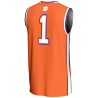 #1 Clemson Tigers GameDay Greats Lightweight Basketball Jersey - Orange