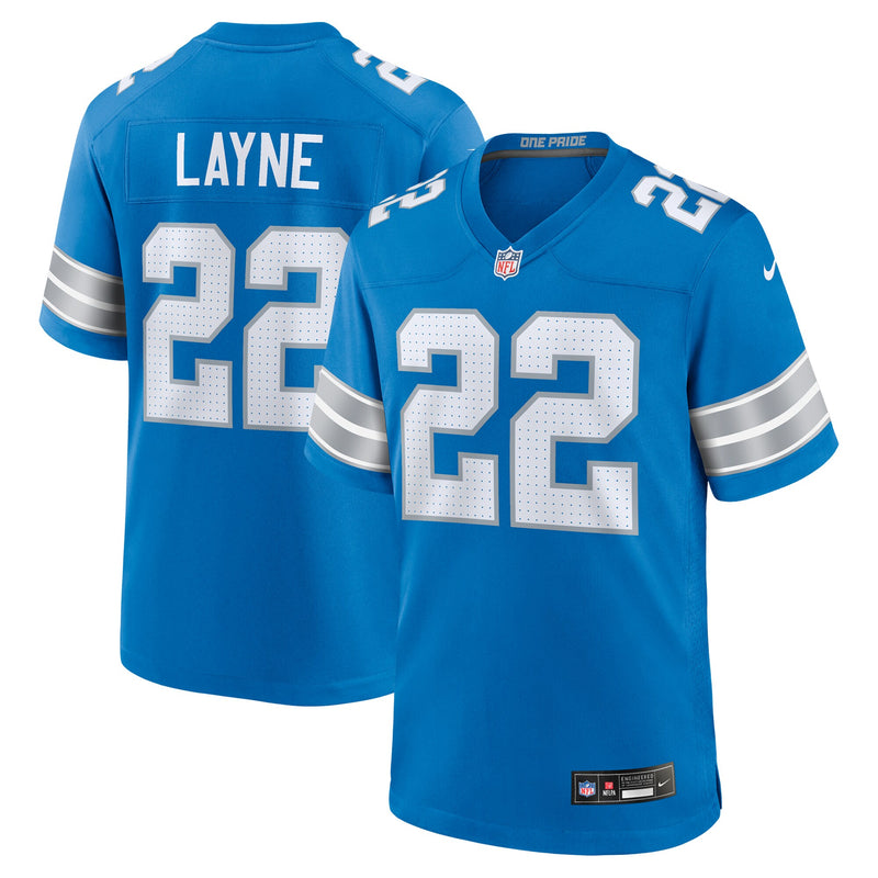 Detroit Lions Bobby Layne Nike Blue Retired Player Game Jersey