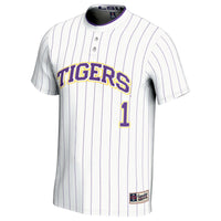 #1 LSU Tigers GameDay Greats Lightweight Softball Jersey - White