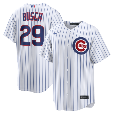 Chicago Cubs Michael Busch Nike White Home Replica Jersey